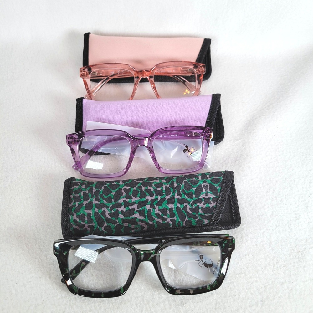 Hummingbird Women Reading Glasses Santa Fe Auto-Tint Blue Light +3.50 Multicolor